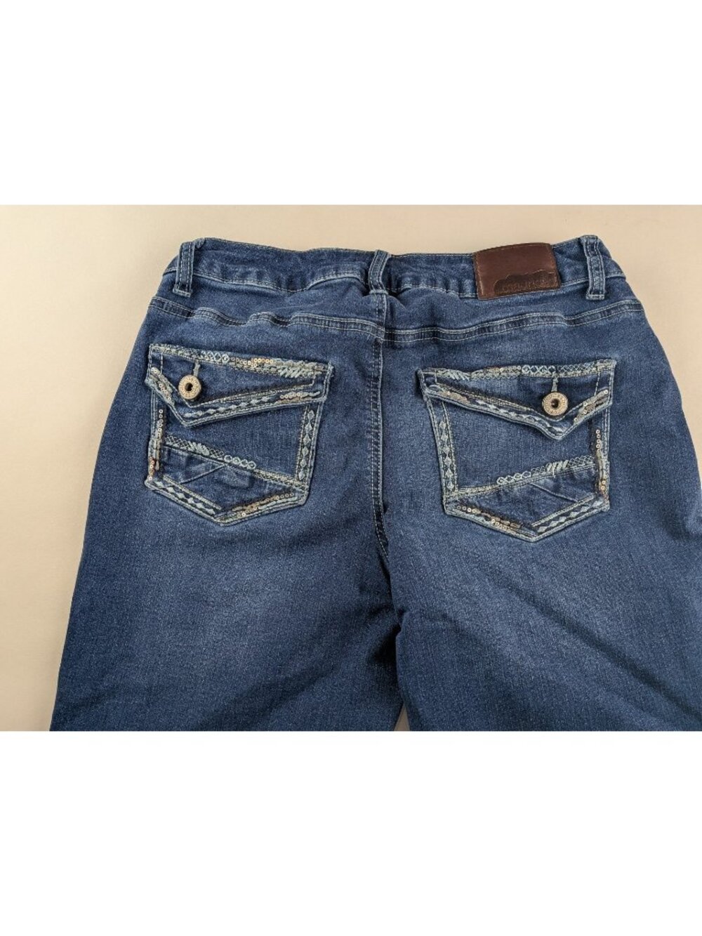 Maurices Blue Bootcut Jeans with Sequins